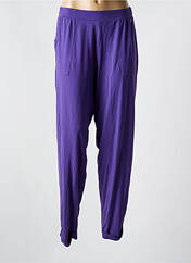 Pantalon droit violet MAT. pour femme seconde vue