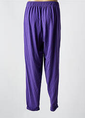 Pantalon droit violet MAT. pour femme seconde vue