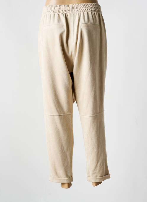 Pantalon droit stretch taille normale beige MAT. femme