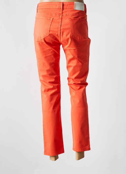Jeans coupe slim orange LAUREN VIDAL pour femme
