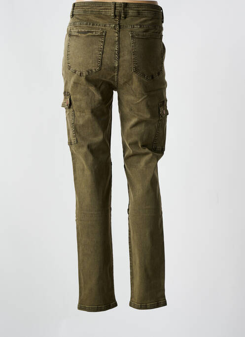 Jeans coupe slim vert YEST pour femme