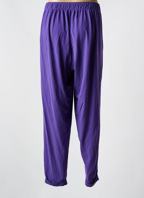 Pantalon droit violet MAT. pour femme