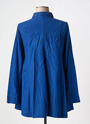 Tunique manches longues col chemisier bleu MES SOEURS ET MOI femme