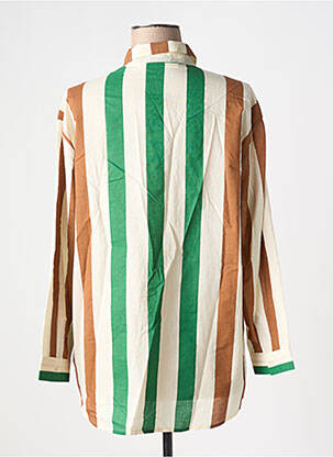 Chemisier coupe droite manches longues vert NICE THINGS femme