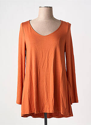 T-shirt manches longues manches longues orange AN II VITO femme