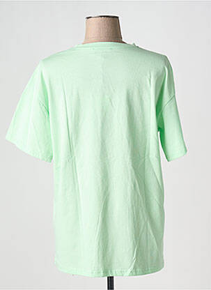 T-shirt coupe droite manches courtes vert AÏKHA femme