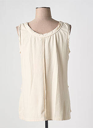 Top stretch sans manche beige ARTE PURA femme