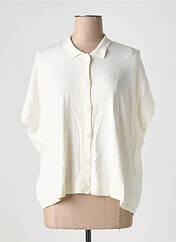 Gilet manches longues beige ZILCH pour femme seconde vue