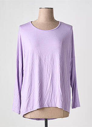 T-shirt violet PINK BLACK pour femme