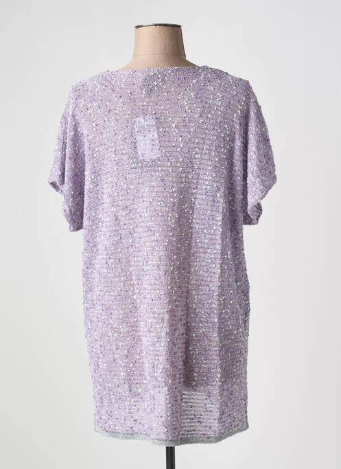 Pull violet MAT. pour femme