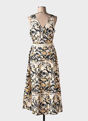 Robe longue sans manche sans manche beige EVA KAYAN femme