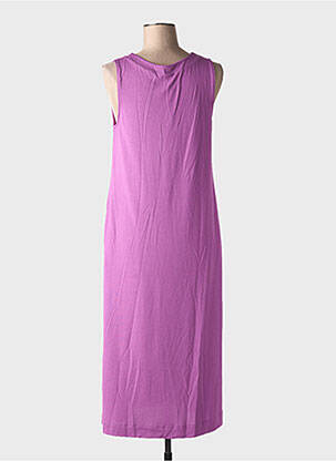 Robe mi-longue sans manche sans manche violet SCORZZO femme