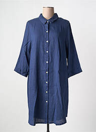 Robe courte manches longues manches longues bleu K femme