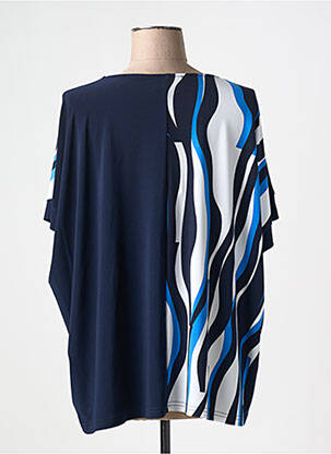 T-shirt col rond manches courtes bleu JOSEPH RIBKOFF femme