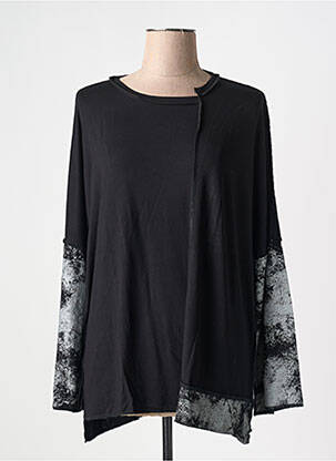 T-shirt manches longues manches longues noir OZAI N KU femme