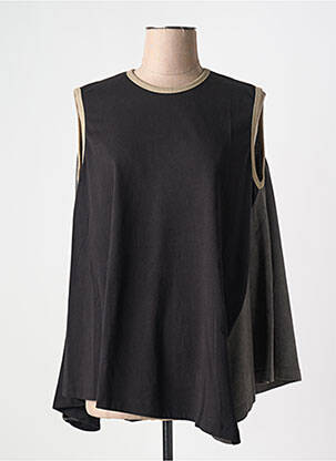 Tunique sans manche col rond noir URBAN BY ALEMBIKA femme