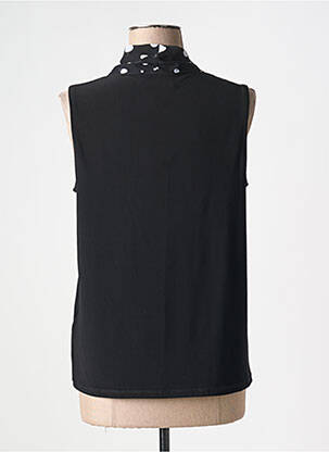 Top tissage crêpe sans manche noir JOSEPH RIBKOFF femme