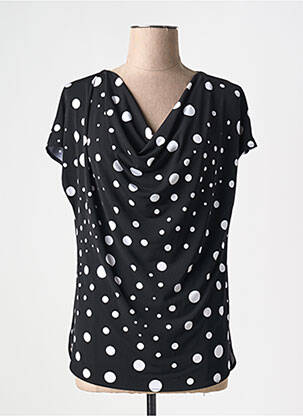 Top stretch manches courtes noir JOSEPH RIBKOFF femme