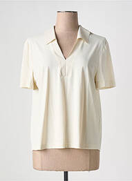 Polo stretch manches courtes beige RAFFAELLO ROSSI femme