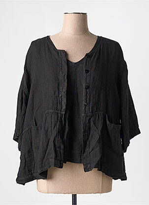 Twin-set manches 3/4 noir KEDZIOREK femme