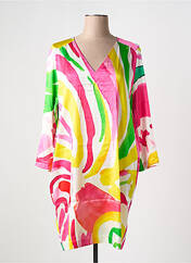 Robe courte rose CHARMING SMILE pour femme seconde vue