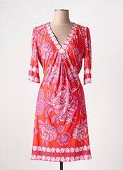 Robe mi-longue orange K-DESIGN pour femme seconde vue