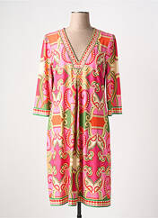 Robe mi-longue rose K-DESIGN pour femme seconde vue