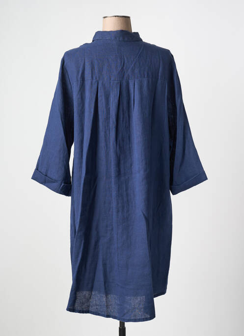Robe courte bleu K pour femme