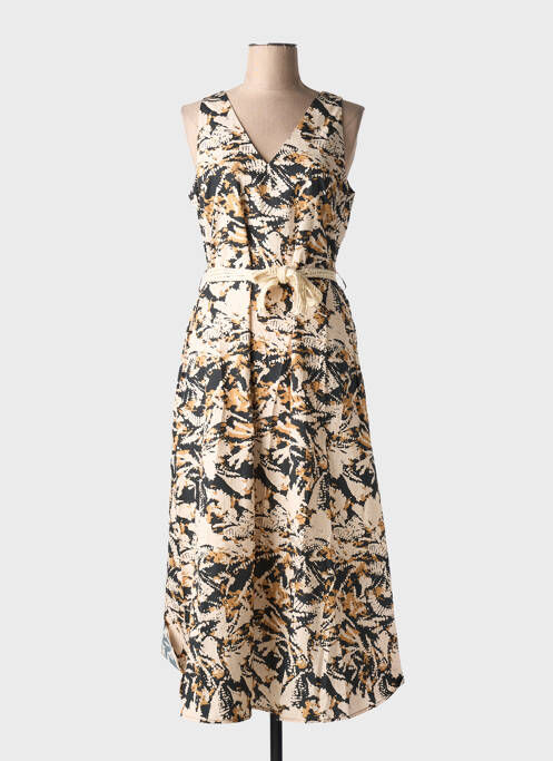 Robe longue beige EVA KAYAN pour femme