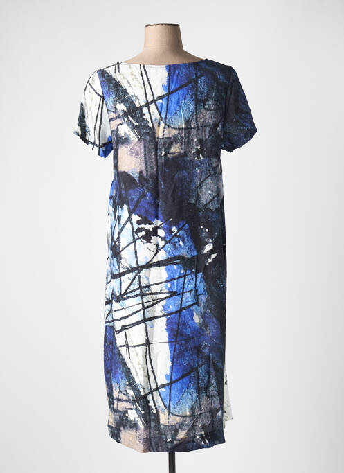 Robe mi-longue bleu K pour femme