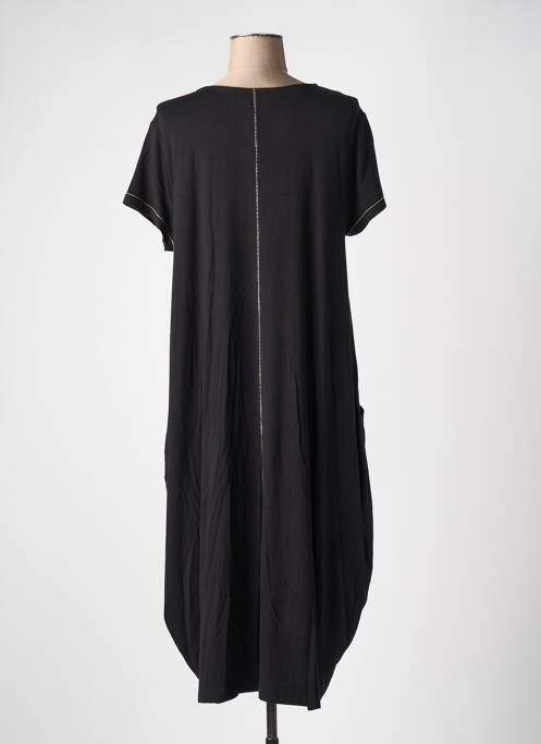 Robe mi-longue noir OZAI N KU pour femme