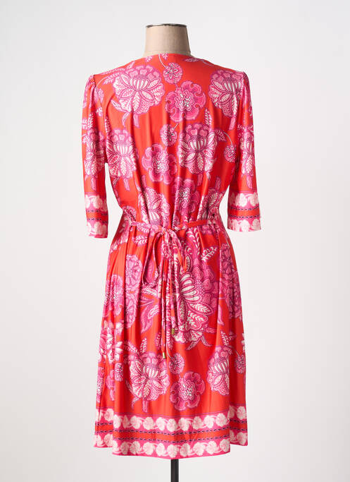 Robe mi-longue orange K-DESIGN pour femme