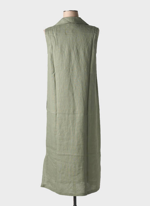 Robe mi-longue vert CHARMING SMILE pour femme
