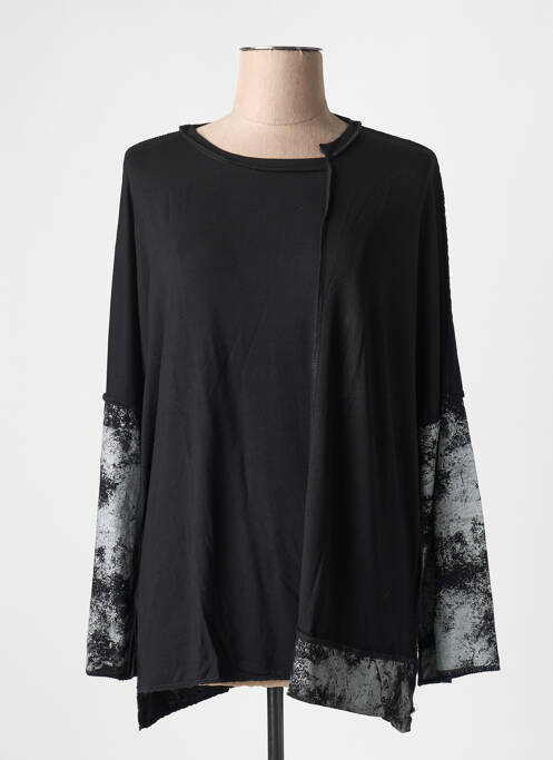 T-shirt noir OZAI N KU pour femme