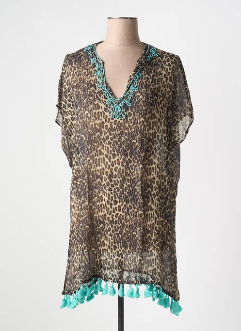 Tunique manches courtes marron LOLA CASADEMUNT pour femme