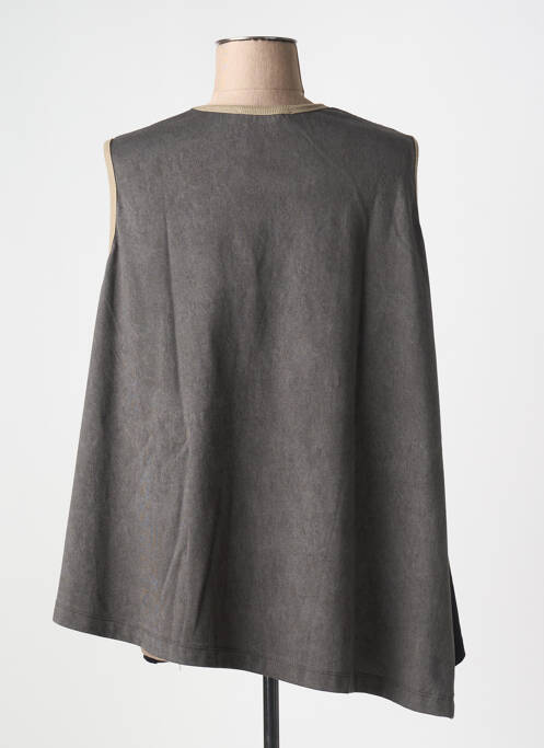 Tunique sans manche noir URBAN BY ALEMBIKA pour femme