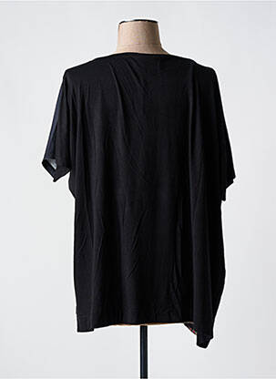 T-shirt imprimé fantaisie manches courtes noir OZAI N KU femme