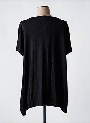 T-shirt coupe droite manches courtes noir OZAI N KU femme