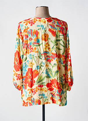 Blouse tissage popeline manches longues vert ALDO MARTIN'S femme