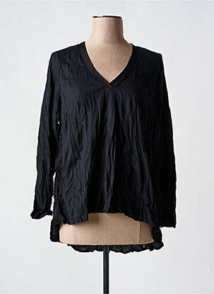 Blouse manches longues manches longues noir OZAI N KU femme