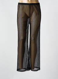 Pantalon droit taille élastique taille normale noir YSABEL MORA femme