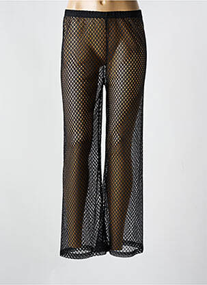 Pantalon droit taille élastique taille normale noir YSABEL MORA femme
