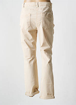 Pantalon droit stretch taille normale beige RECOVER C.C. femme