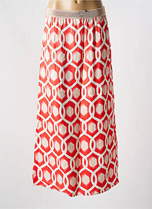 Jupe longue imprimé fantaisie rouge TUZZI femme