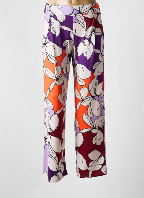 Pantalon droit violet SCORZZO pour femme