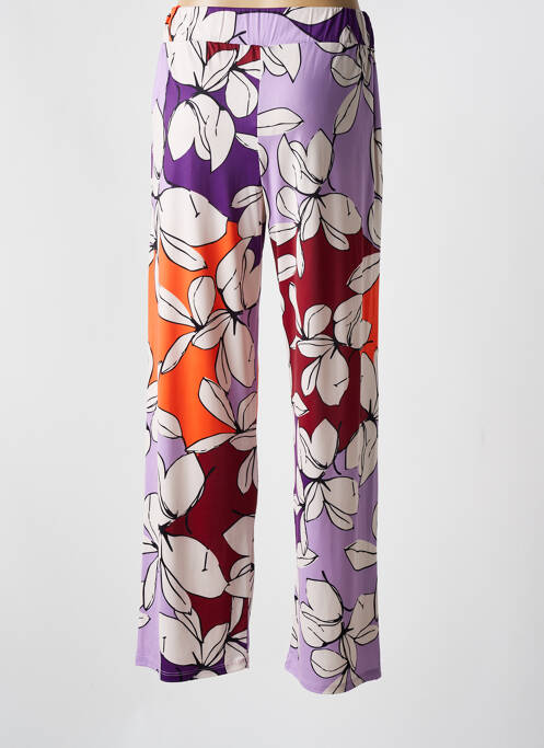 Pantalon droit violet SCORZZO pour femme