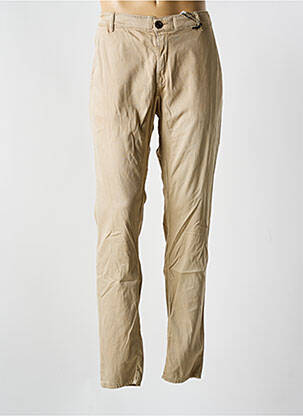 Pantalon chino stretch taille normale beige PULL IN homme