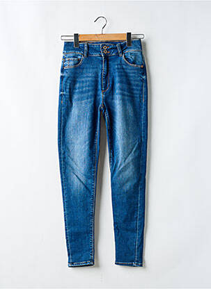 Jeans coupe slim stretch taille normale bleu FRACOMINA femme