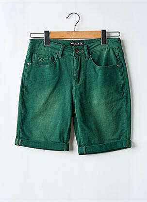 Short tissage popeline taille normale vert WAXX homme
