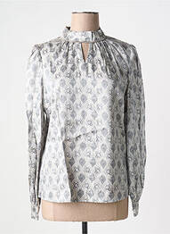 Blouse imprimé fantaisie manches longues gris GOA GOA femme